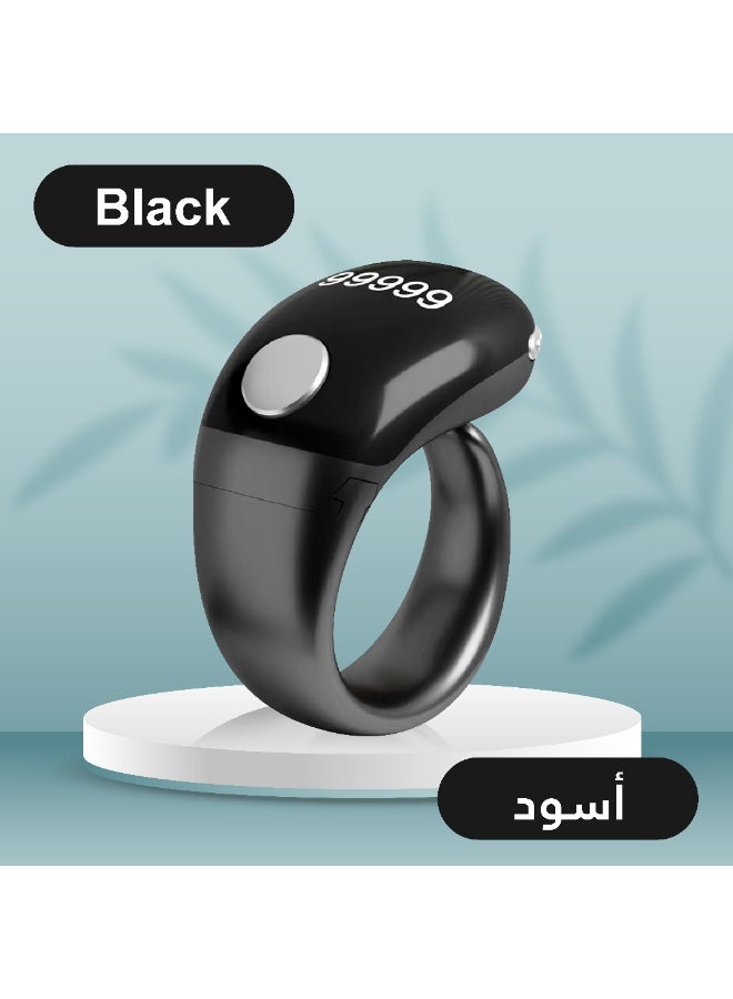 موتوك خاتم تسبيح رقمي ذكي، يعمل باللمس S7 Pro، أسود، عداد روحي مع إمكانية الاتصال بالتطبيق، 2.5 × 3 × 3 سم (أسود) - Image 3